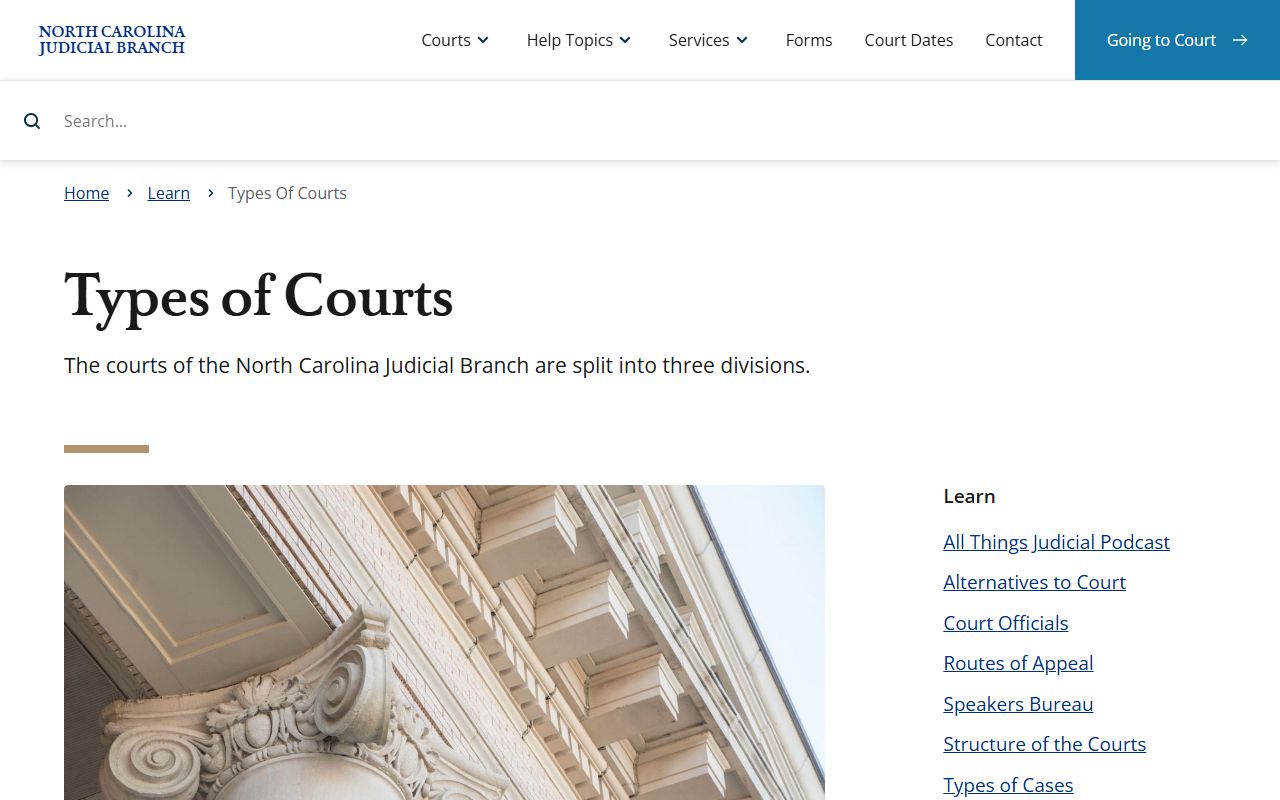 Craven County District Court magistrates and court types