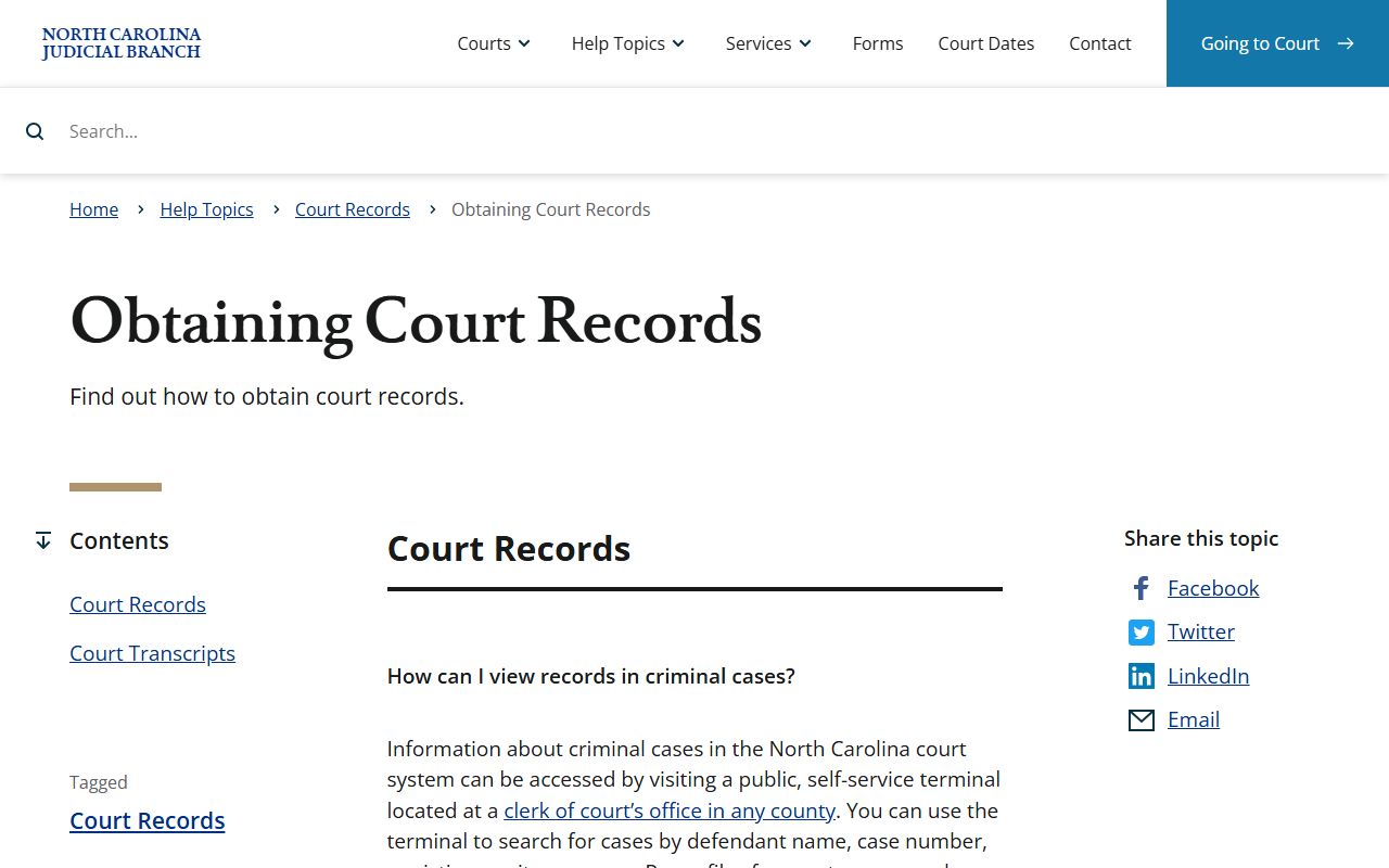 Craven County court records obtaining court records guidance