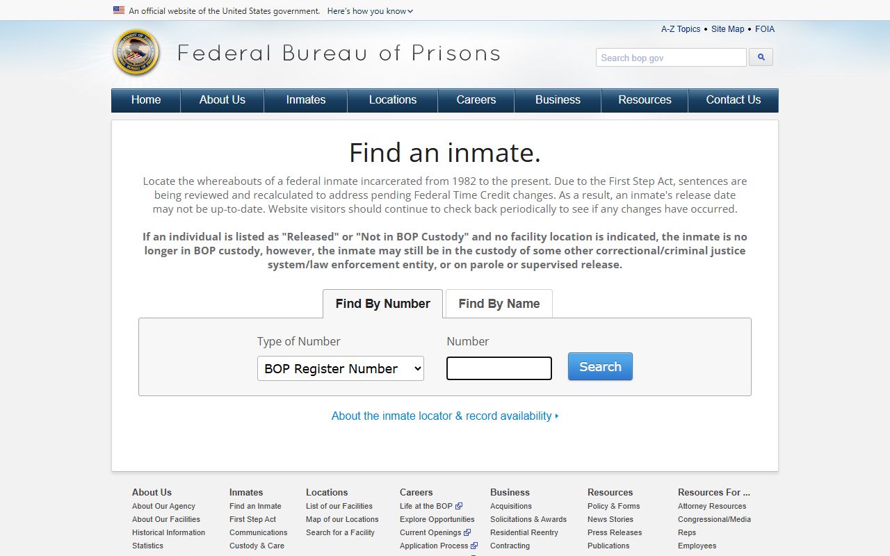 Craven County inmate records federal inmate locator source